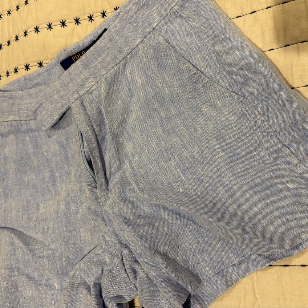 Ralph Lauren Sky Blue linen shorts